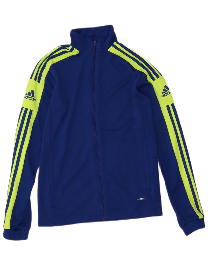 Adidas Mens Aeroready Graphic Tracksuit Top Jacket Small Blue Colourblock