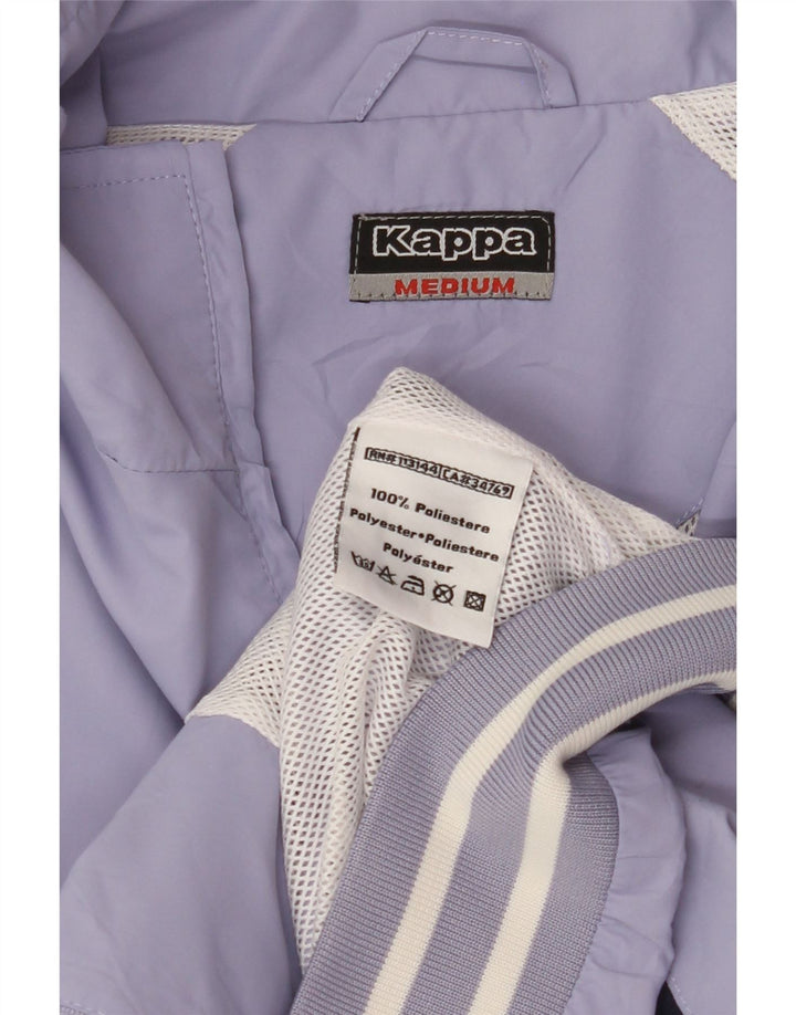 KAPPA Womens Tracksuit Top Jacket UK 12 Medium Purple Polyester Vintage Kappa and Second-Hand Kappa from Messina Hembry 