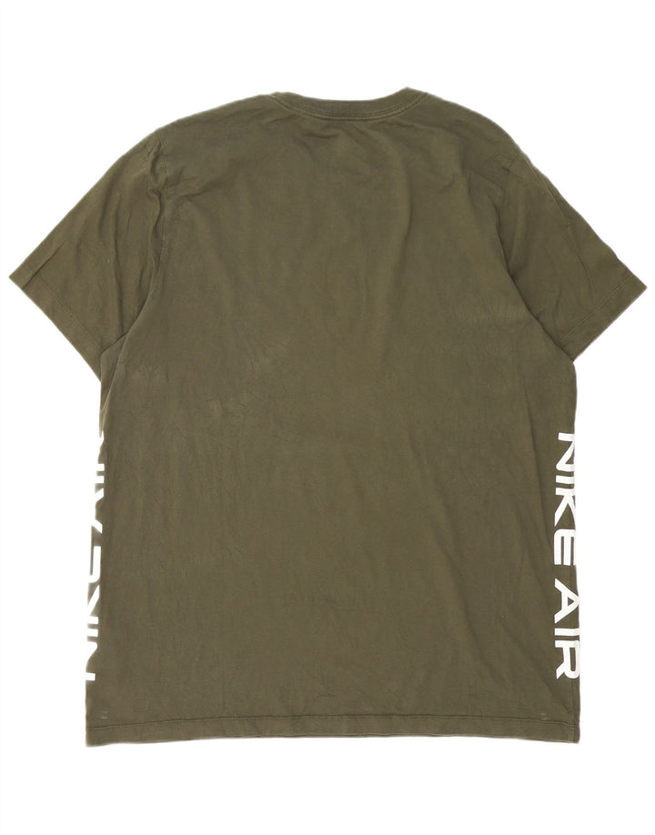 Nike Mens Graphic T-Shirt Top XL Green Cotton