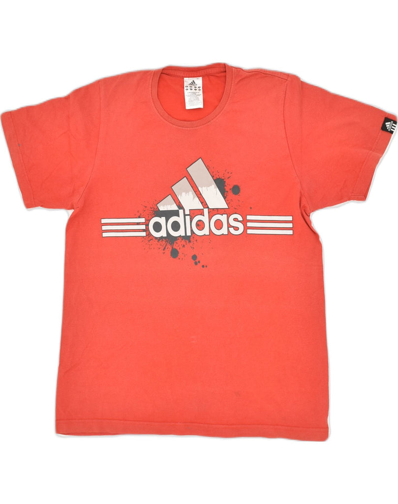 ADIDAS Mens Graphic T-Shirt Top Small Red Cotton | Vintage Adidas | Thrift | Second-Hand Adidas | Used Clothing | Messina Hembry 