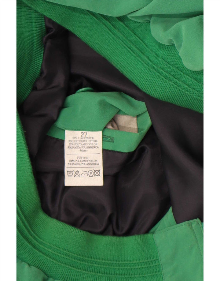 Vintage Mens Bomber Jacket UK 42 XL Green Polyester