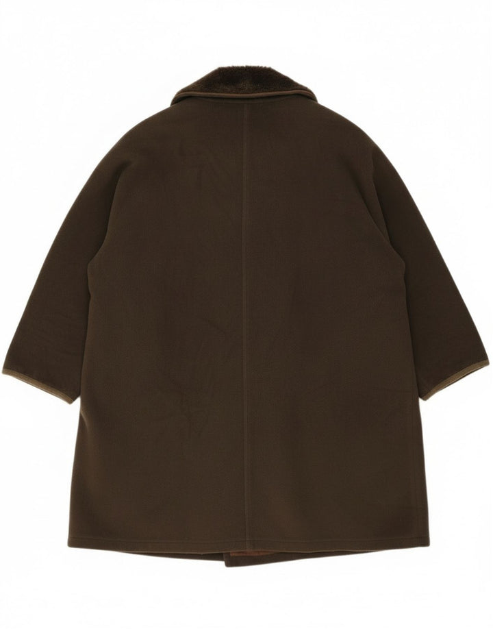 Vintage Mens Overcoat UK 44 2XL Khaki