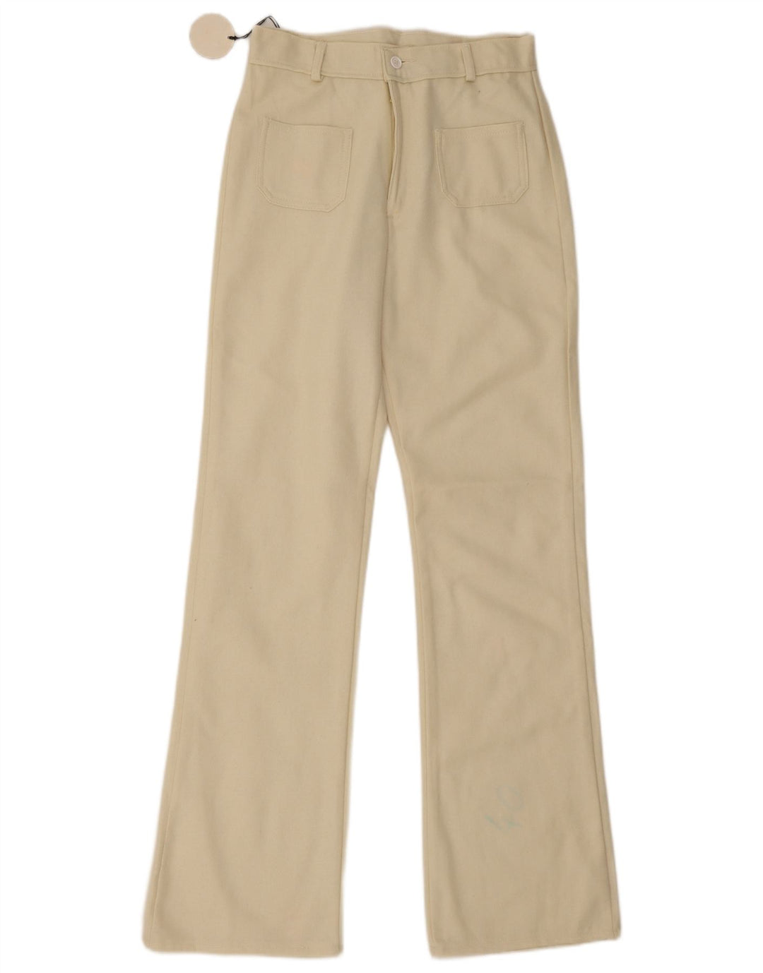 Vintage Womens Bootcut Casual Trousers IT 40 Small W26 L32 Beige
