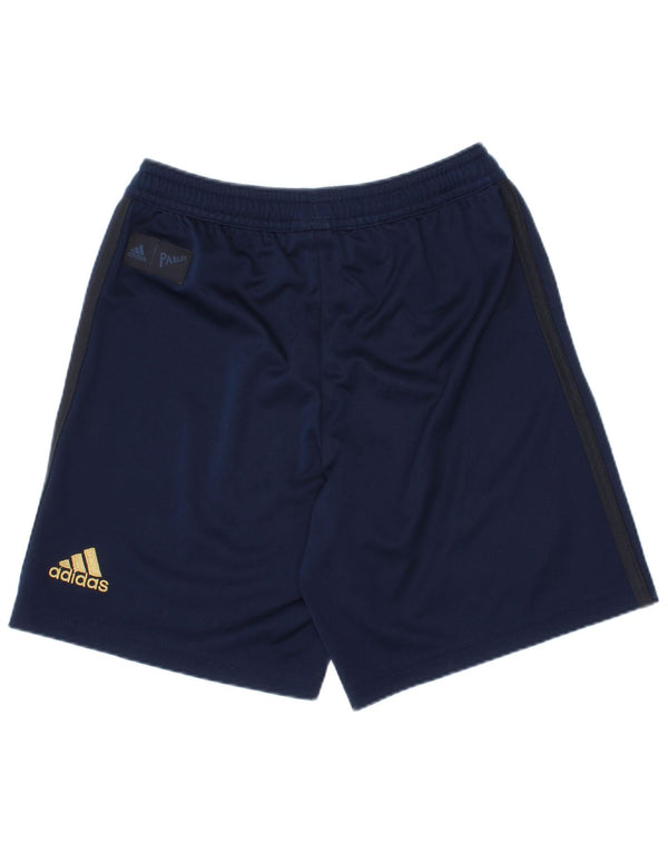 Adidas Boys Manchester United Sport Shorts 9-10 Years  Navy Blue Polyester