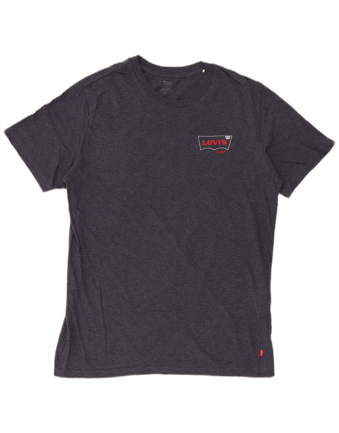 Levi's Mens T-Shirt Top Medium Navy Blue Flecked Cotton