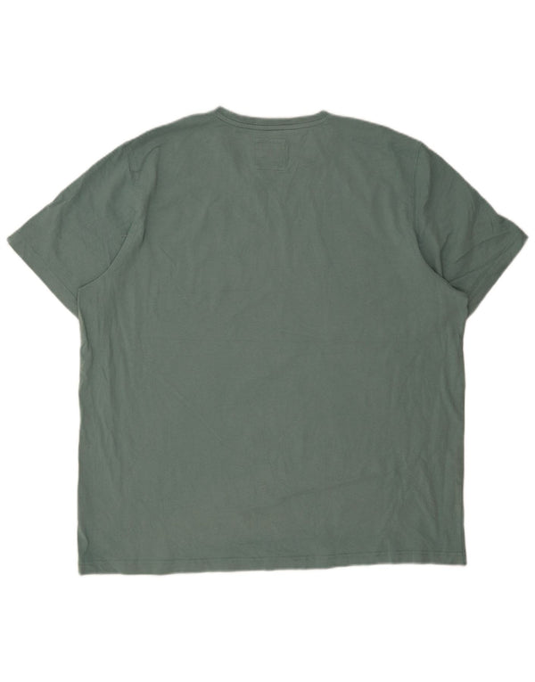 Crew Clothing Mens T-Shirt Top 3XL Green Cotton