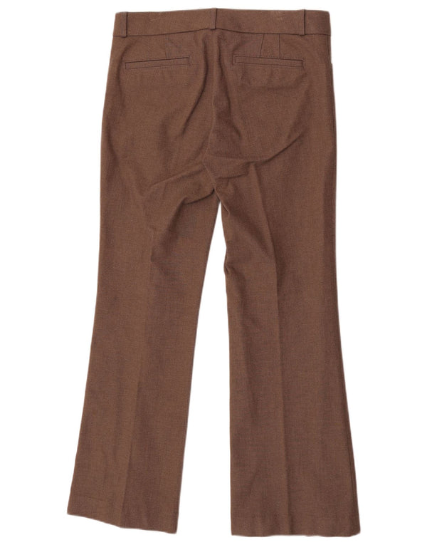 Banana Republic Womens Bootcut Casual Trousers US 6 Medium W30 L30 Brown