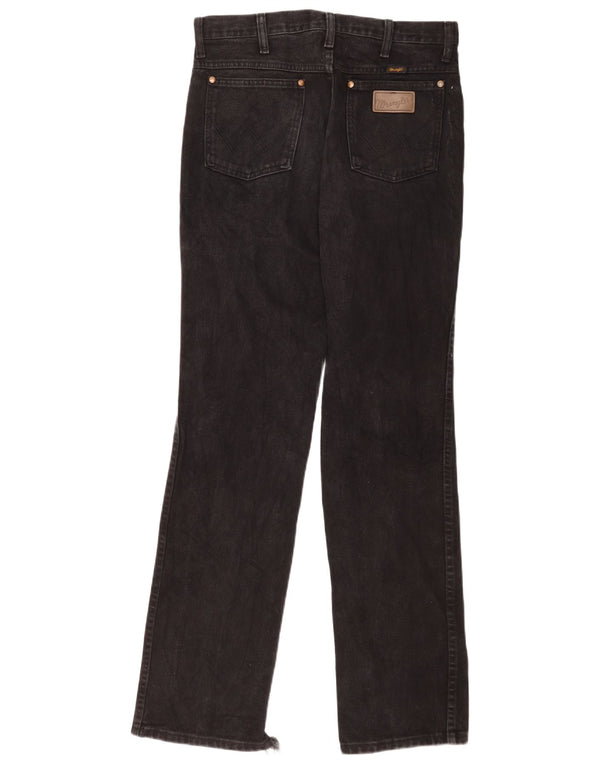 Wrangler Womens Straight Jeans W31 L34 Black Cotton