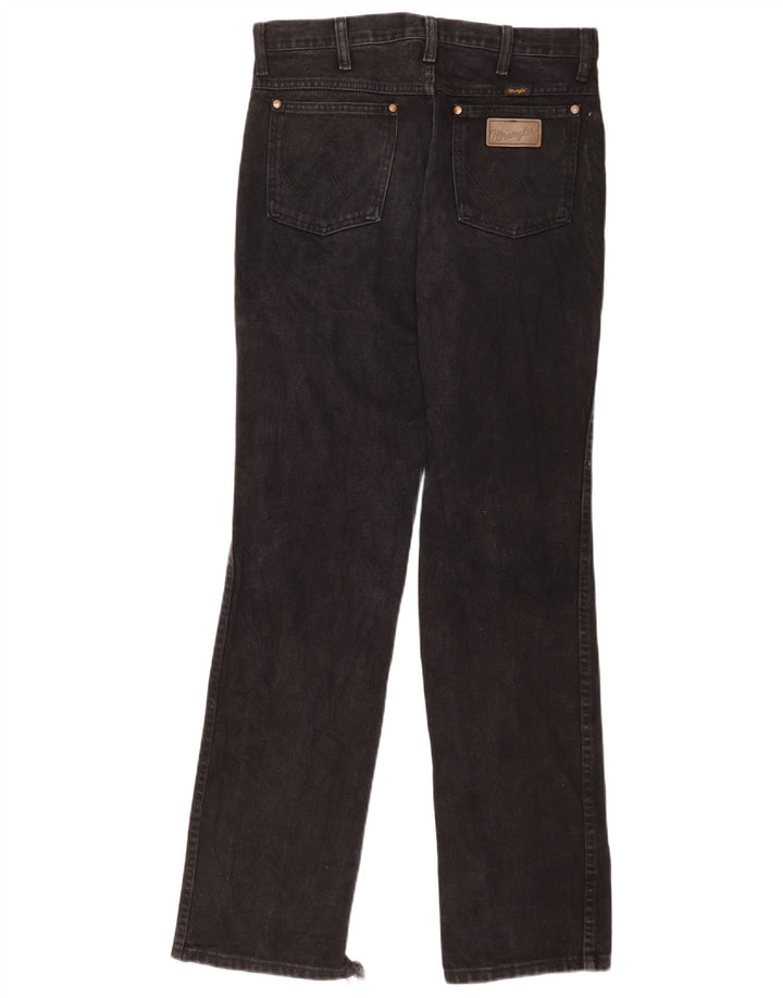 Wrangler Womens Straight Jeans W31 L34 Black Cotton