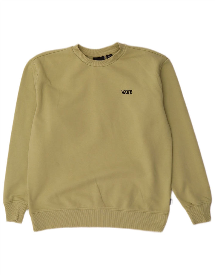 Vans Mens Sweatshirt Jumper XS Green Cotton