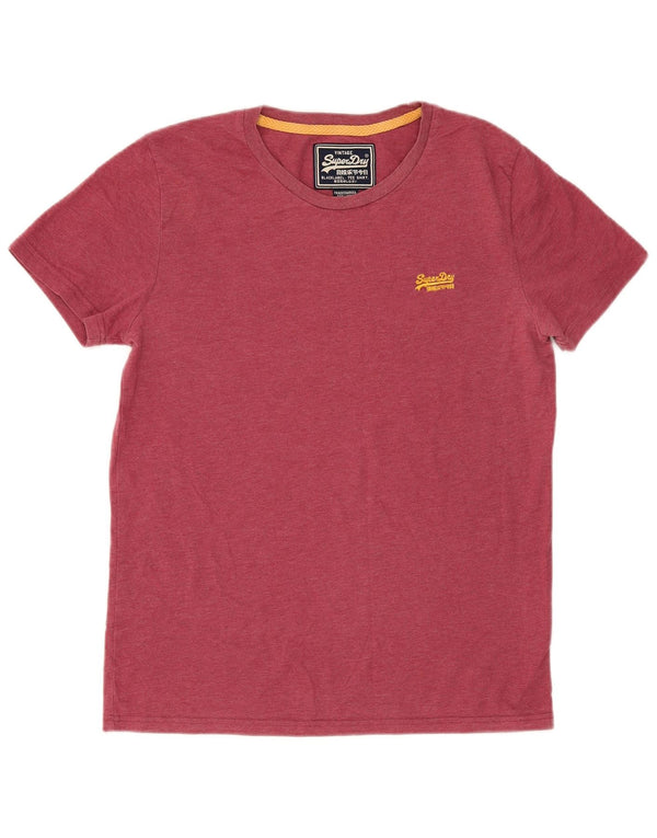 Superdry Mens Graphic T-Shirt Top Large Red Cotton