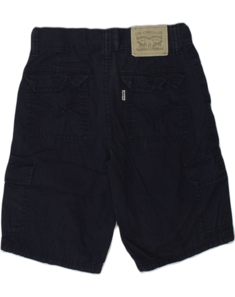 LEVI'S Boys Cargo Shorts 7-8 Years W24  Navy Blue Cotton | Vintage Levi's | Thrift | Second-Hand Levi's | Used Clothing | Messina Hembry 