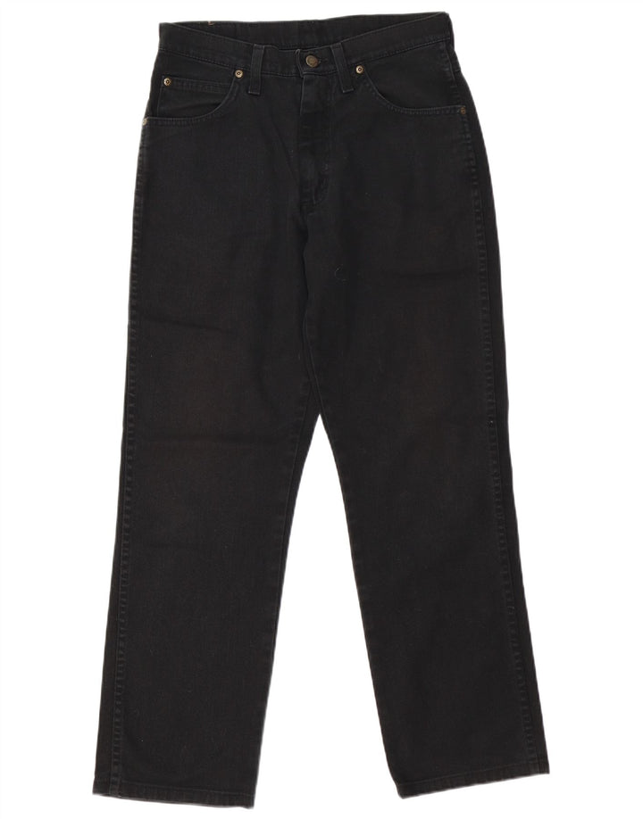 Wrangler Mens Regular Fit Straight Jeans W31 L29 Black Cotton