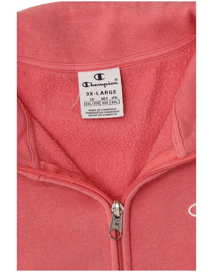 Champion Womens Tracksuit Top Jacket UK 22 3XL Pink