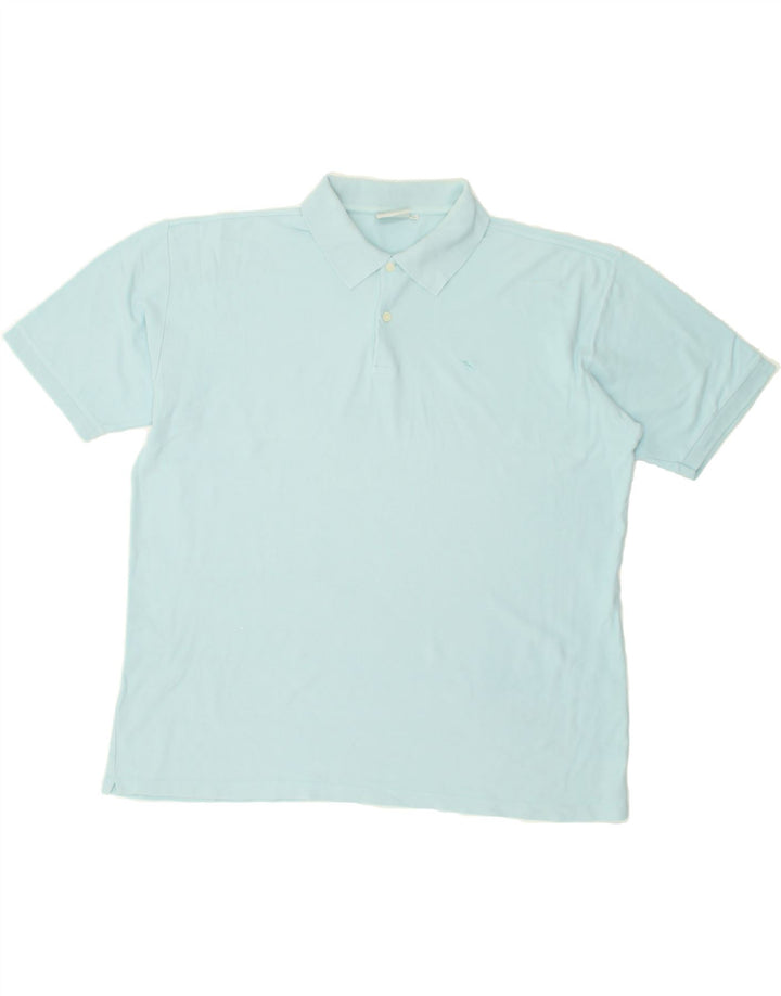 DIADORA Mens Polo Shirt IT 56 XL Blue Cotton | Vintage Diadora | Thrift | Second-Hand Diadora | Used Clothing | Messina Hembry 