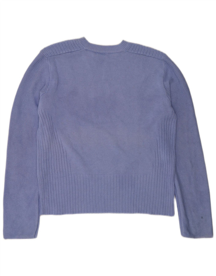 Puma Mens Crew Neck Jumper Sweater Large Blue Acrylic