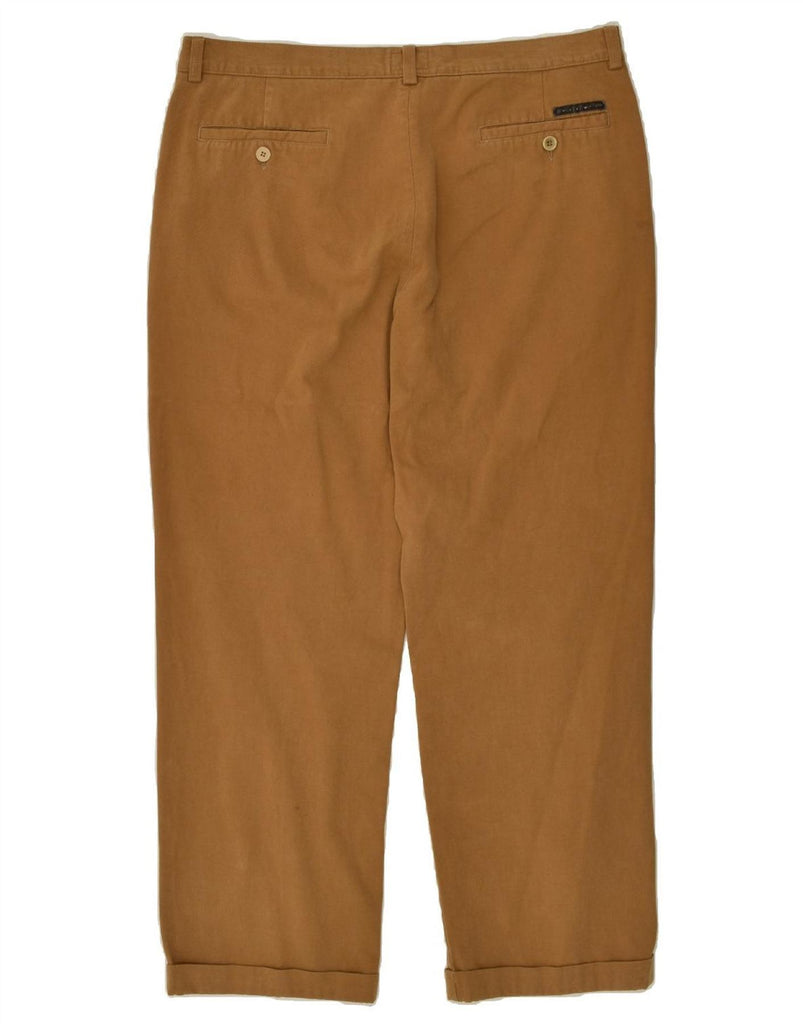 TRUSSARDI Mens Straight Chino Trousers IT 54 2XL W36 L29  Brown | Vintage Trussardi | Thrift | Second-Hand Trussardi | Used Clothing | Messina Hembry 