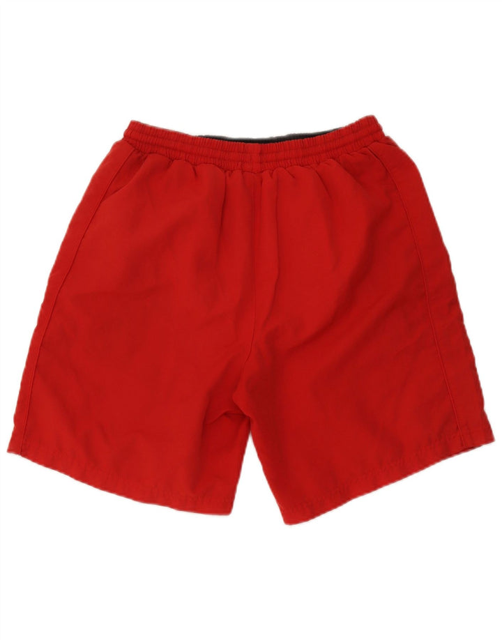 Umbro Mens Graphic Sport Shorts Small Red Polyester