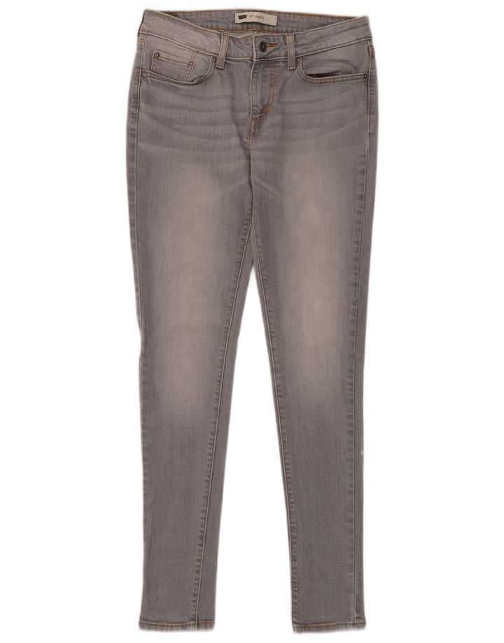 LEVI'S Womens 535 Legging Skinny Jeans W30 L32 Grey Cotton