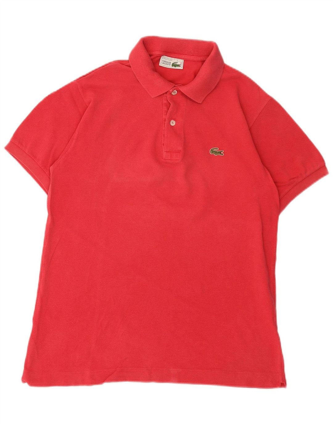 Lacoste Mens Polo Shirt Size 3 Small Pink Cotton