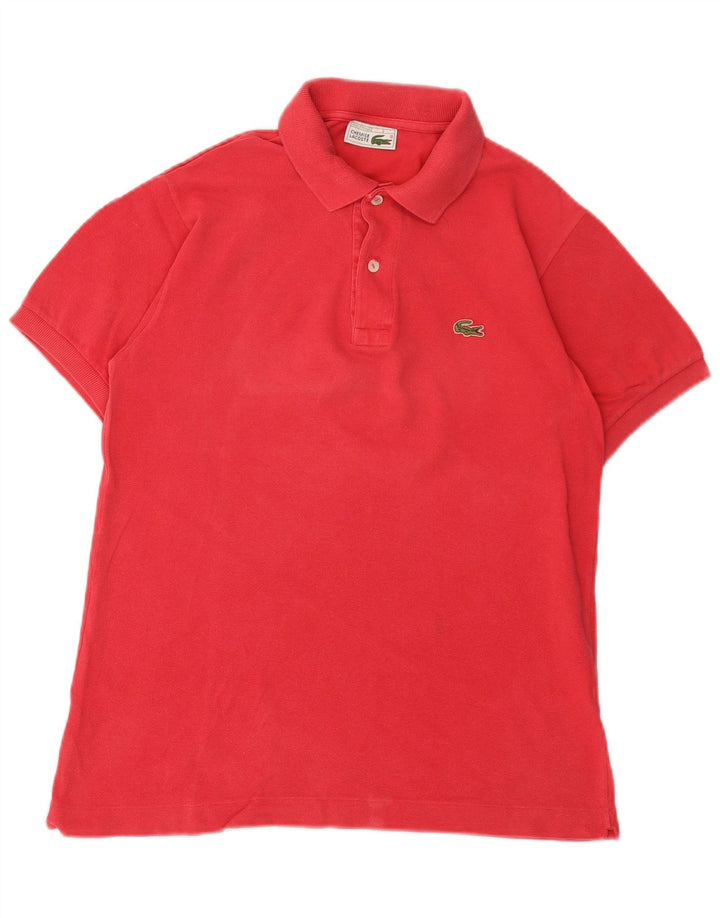 Lacoste Mens Polo Shirt Size 3 Small Pink Cotton