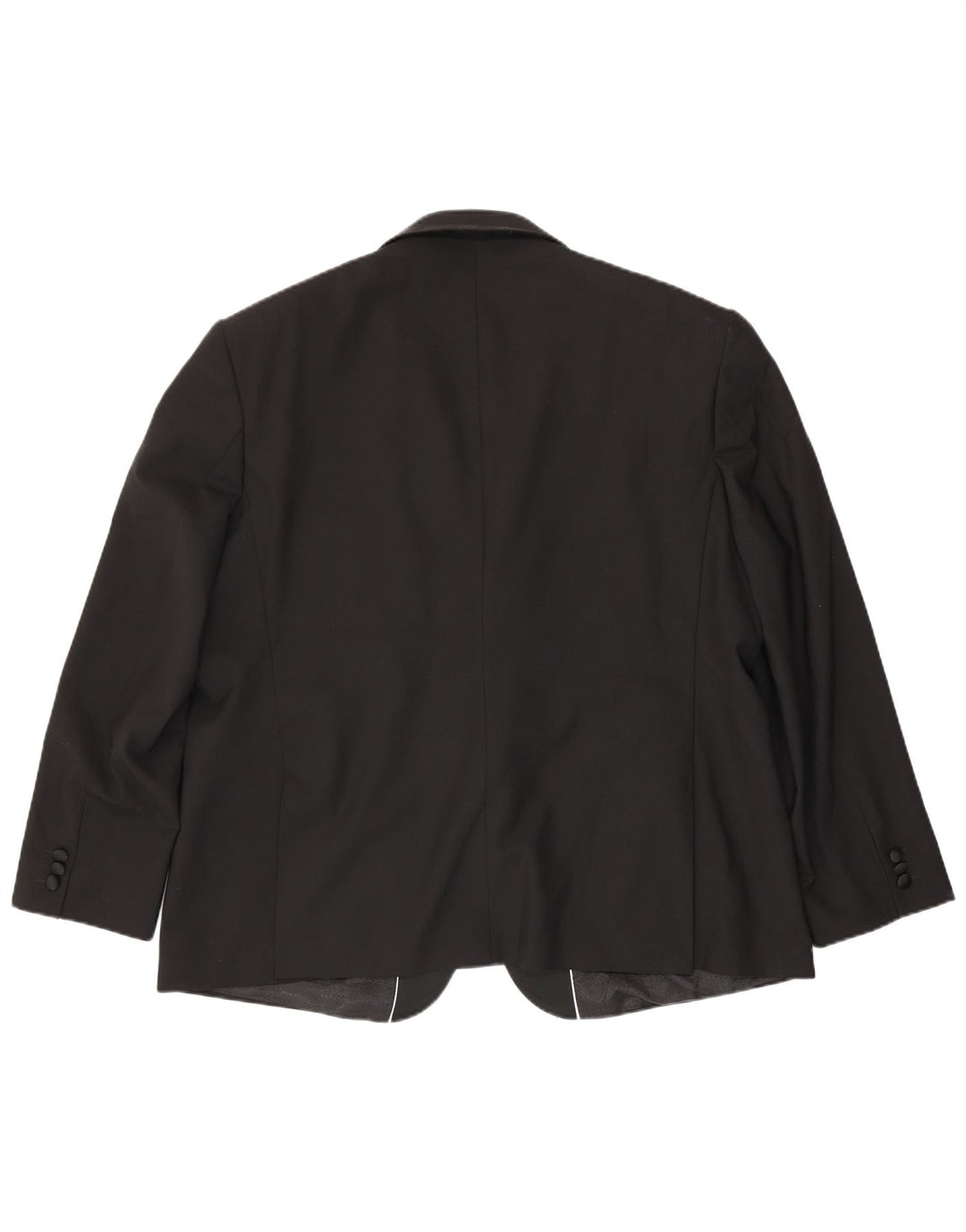Pierre Cardin Mens 1 Button Blazer Jacket UK 52 6XL Black Polyester