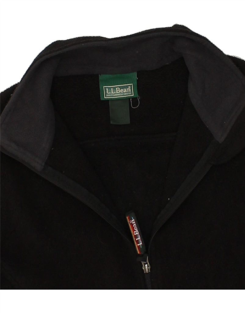 L.L.BEAN Womens Fleece Jacket UK 16 Large Black | Vintage L.L.Bean | Thrift | Second-Hand L.L.Bean | Used Clothing | Messina Hembry 