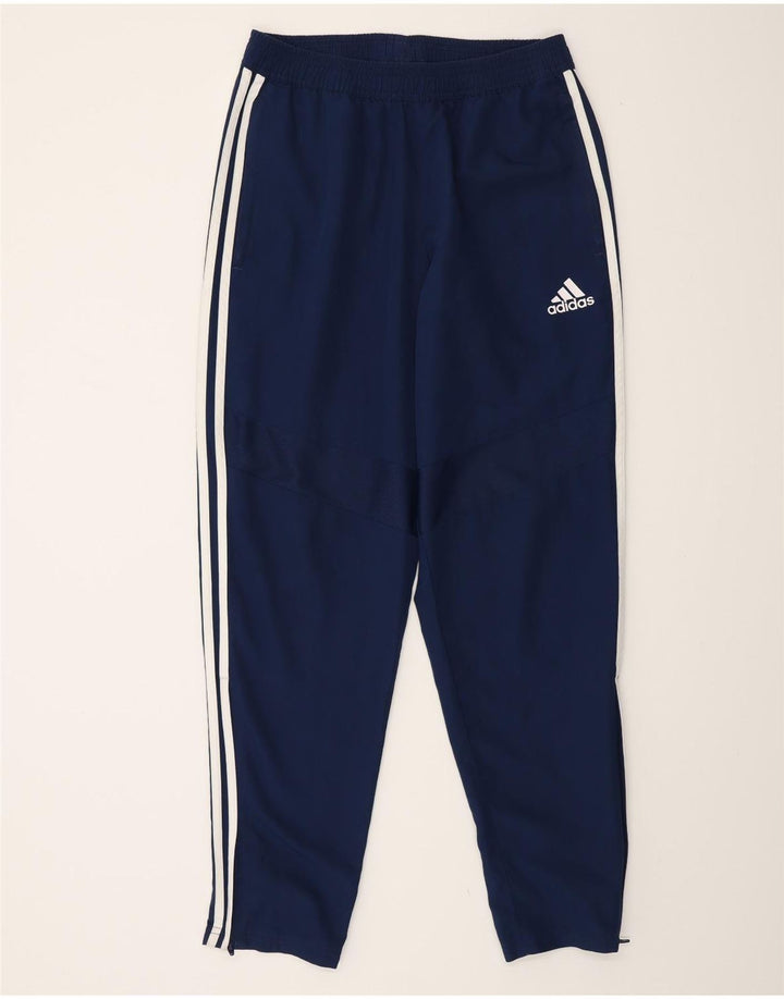 Adidas Mens Tracksuit Trousers Medium  Navy Blue Polyester