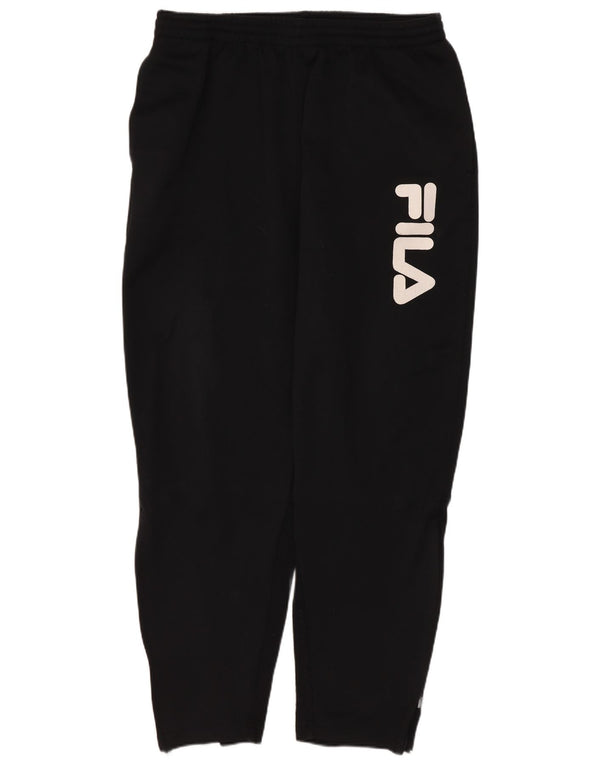 Fila Mens Graphic Tracksuit Trousers Medium Black Polyester