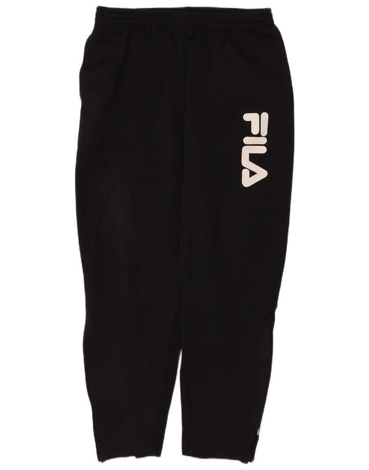 Fila Mens Graphic Tracksuit Trousers Medium Black Polyester