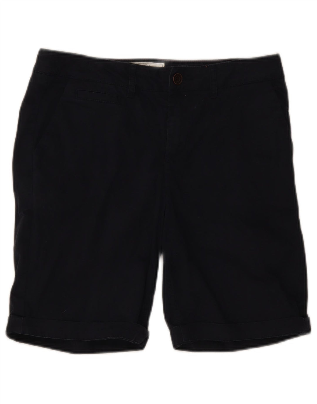 Fat Face Womens Bermuda Shorts UK 10 Small W32 Navy Blue Cotton