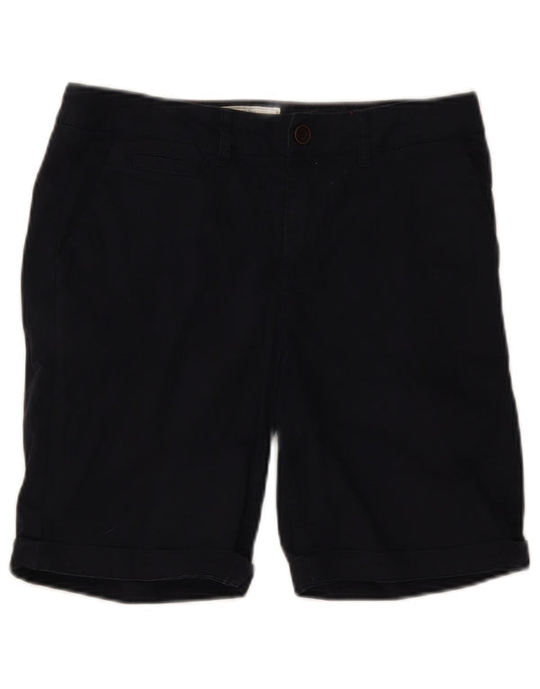 Fat Face Womens Bermuda Shorts UK 10 Small W32 Navy Blue Cotton