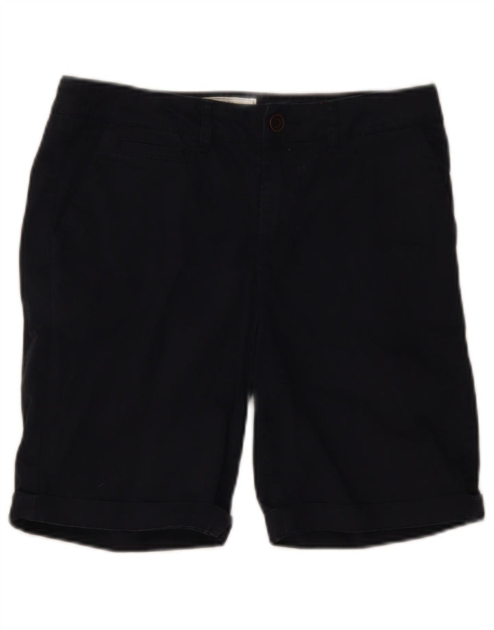 Fat Face Womens Bermuda Shorts UK 10 Small W32 Navy Blue Cotton