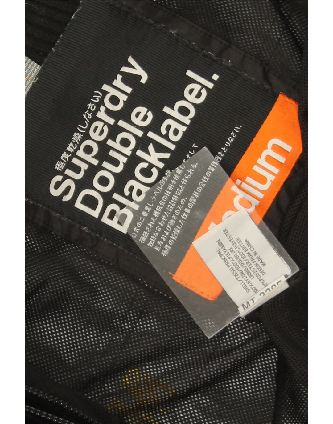 Superdry Womens Windbreaker Jacket UK 14 Medium Black Nylon