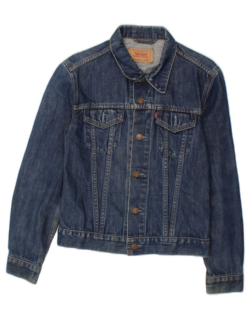 LEVI'S Girls Denim Jacket 8-9 Years Medium Navy Blue Cotton Vintage Levi's and Second-Hand Levi's from Messina Hembry 