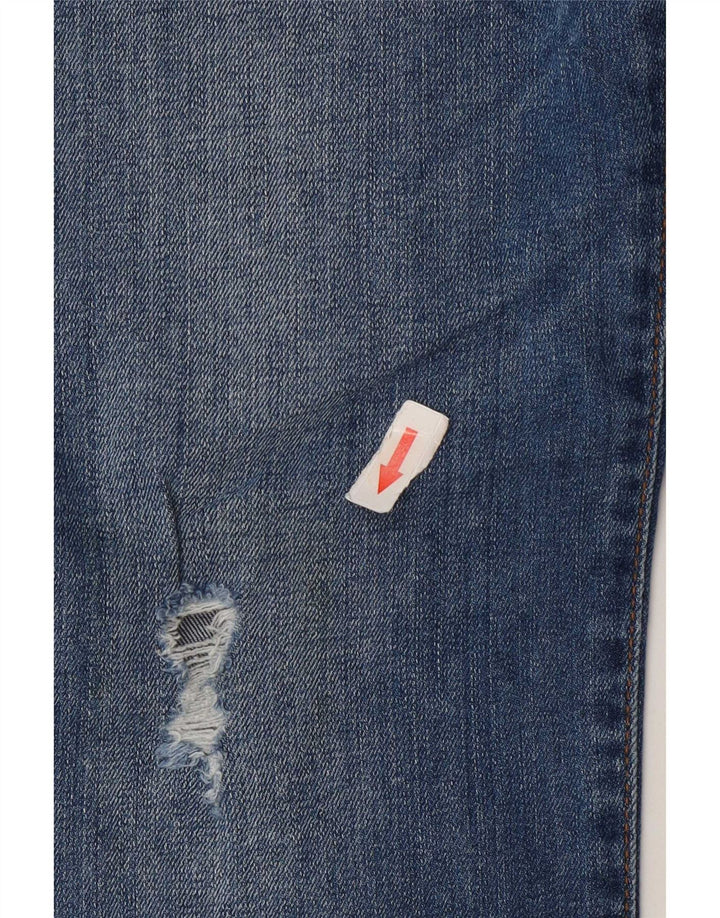 Rifle Womens Distressed Skinny Jeans W31 L29 Blue