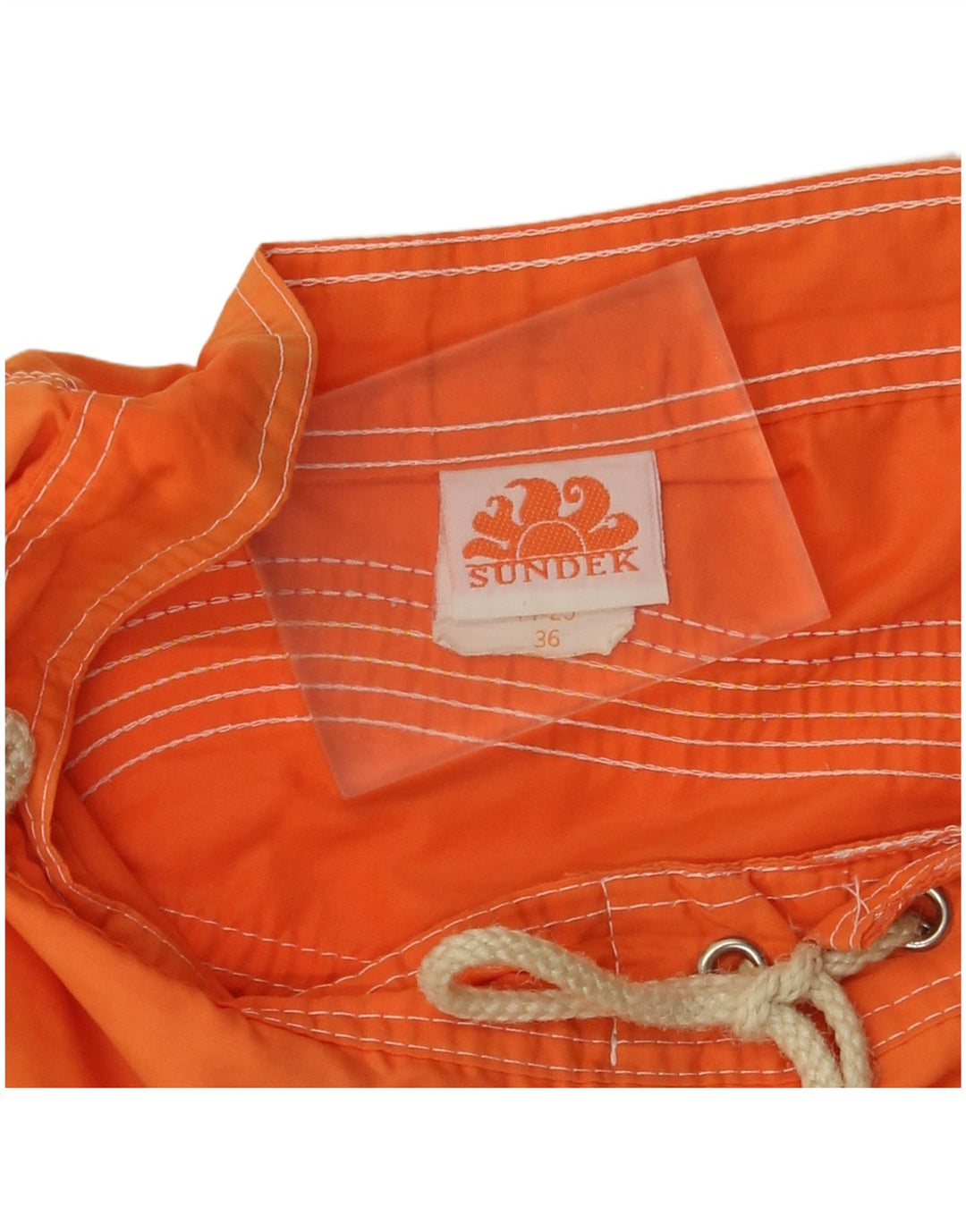 Sundek Mens Swimming Shorts Large  Orange Nylon