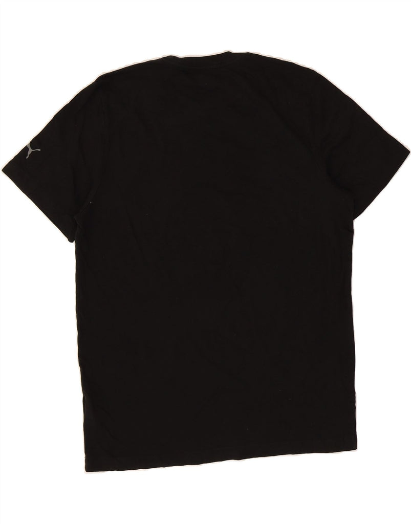 PUMA Mens Graphic T-Shirt Top Large Black Cotton Vintage Puma and Second-Hand Puma from Messina Hembry 