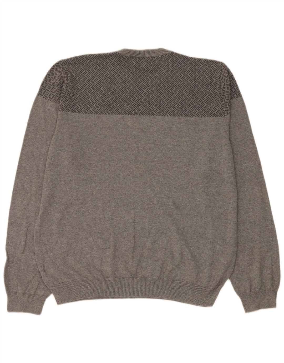 Marks & Spencer Mens Tailored Fit Crew Neck Jumper Sweater XL Grey