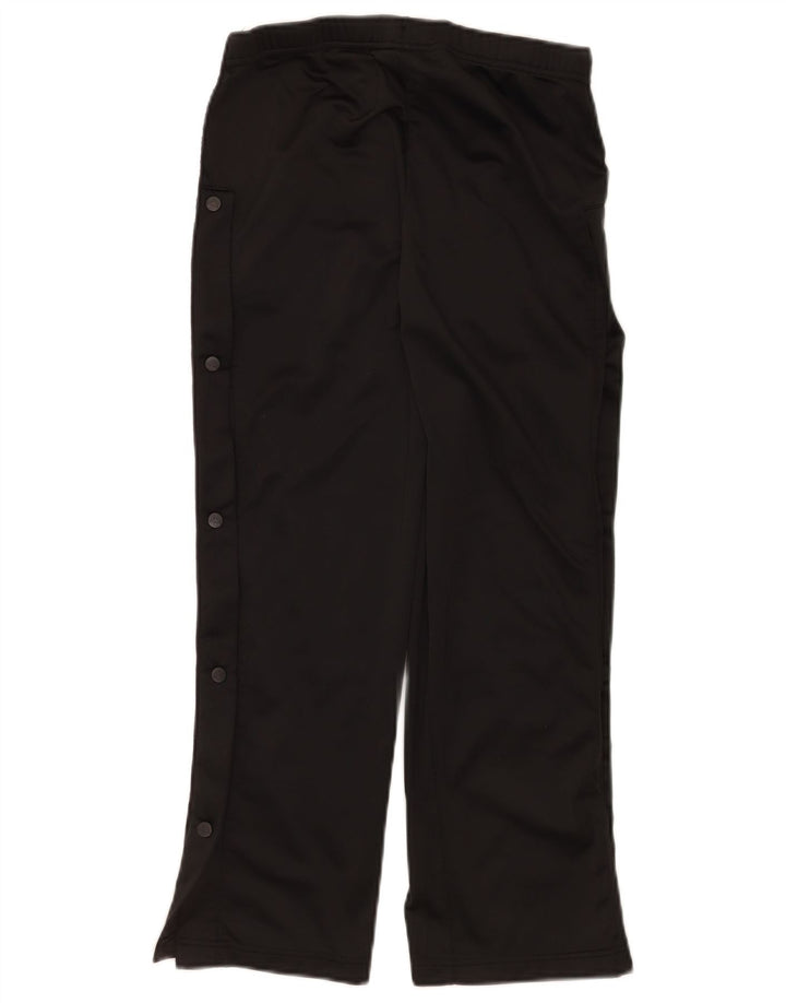 Kappa Womens Graphic Tracksuit Trousers UK 12 Medium Black Colourblock