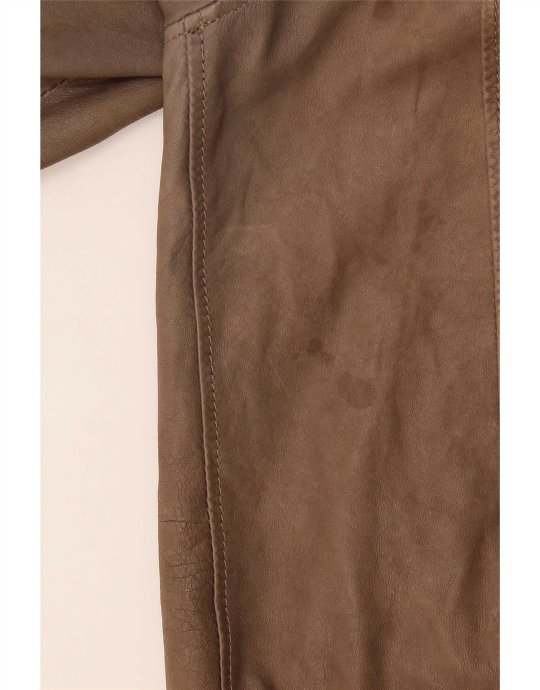Jeckerson Mens Leather Jacket UK 42 XL Brown