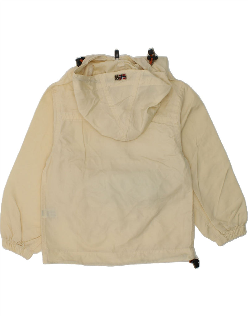 NAPAPIJRI Baby Boys Hooded Anorak Jacket 18-24 Months Beige Nylon | Vintage Napapijri | Thrift | Second-Hand Napapijri | Used Clothing | Messina Hembry 