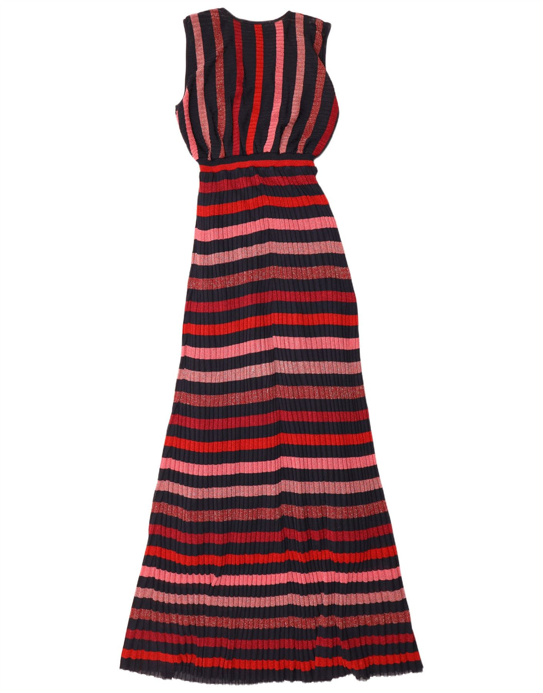 Zara Womens Sleeveless Maxi Dress UK 12 Medium Multicoloured Striped