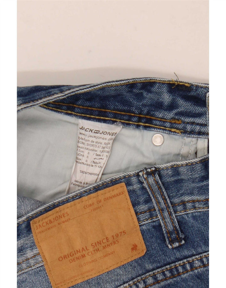 Jack & Jones Mens Denim Shorts Small W30 Blue Cotton