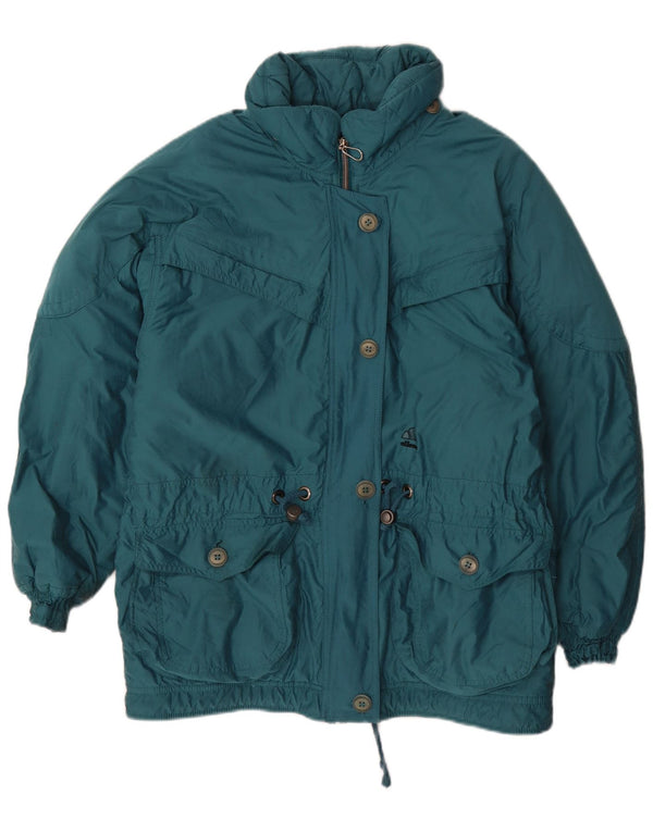 Ellesse Womens Windbreaker Coat IT 42 Medium Green Polyester