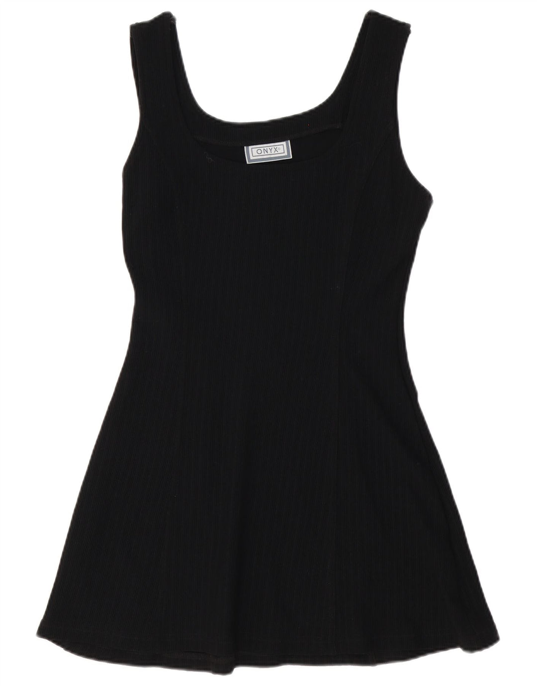 Onyx Womens Sleeveless A-Line Dress UK 12 Medium Black Polyamide