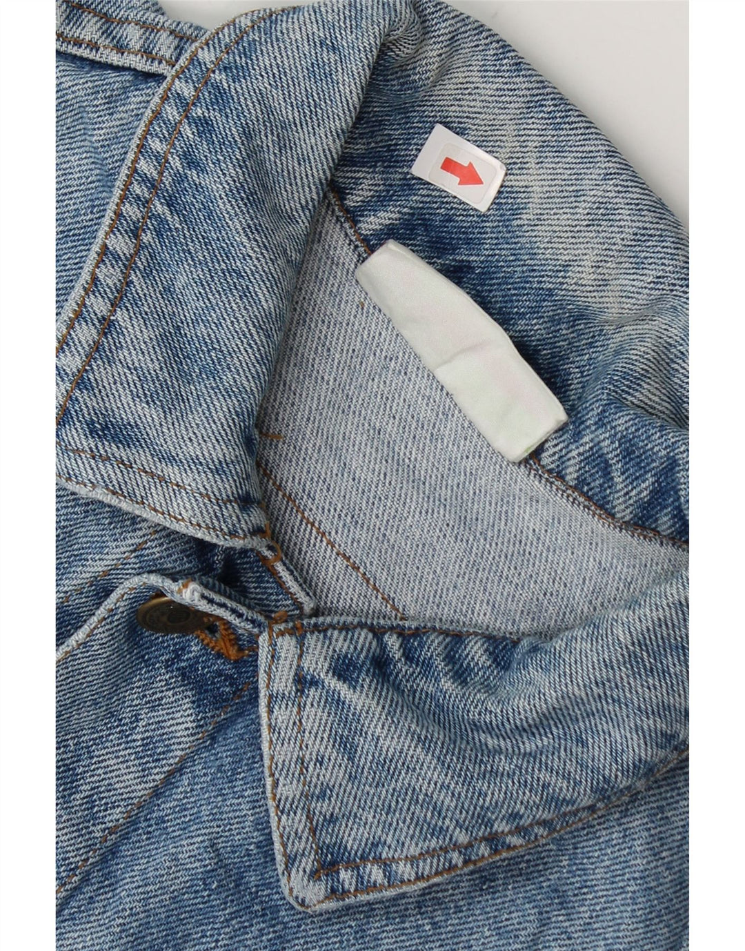 Benetton Boys Denim Jacket 7-8 Years Large Blue Cotton
