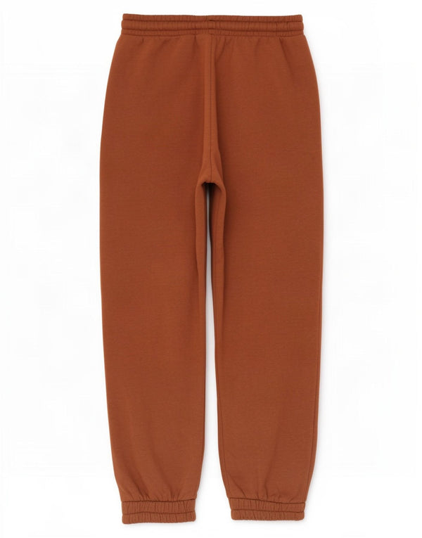 Zara Womens Tracksuit Trousers Joggers UK 8 Small Brown Cotton