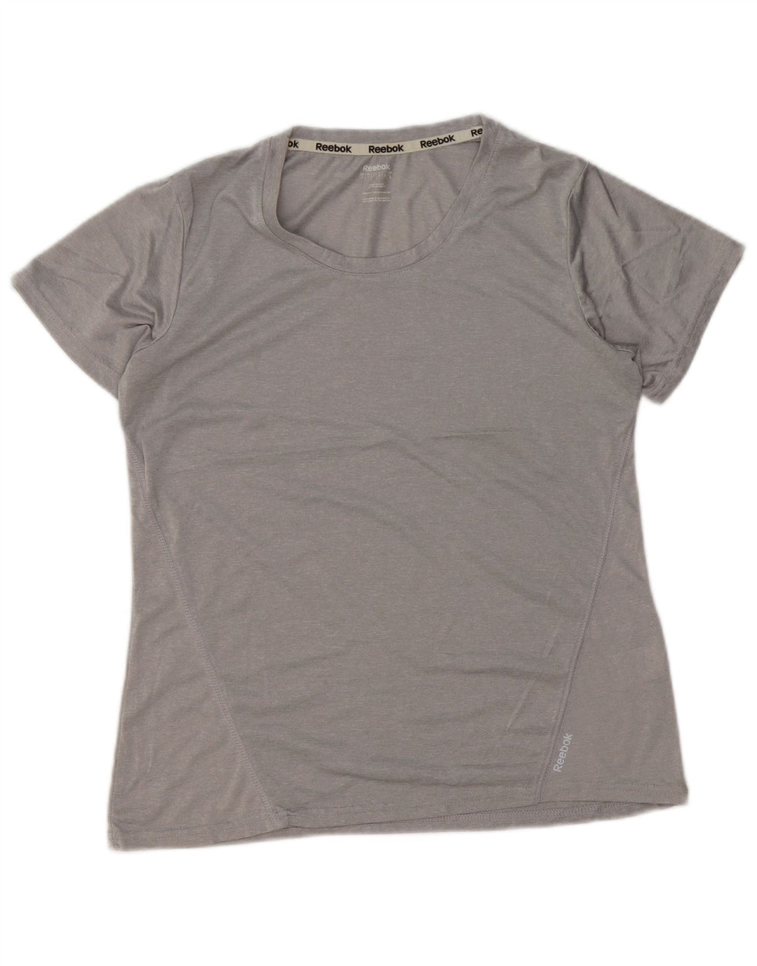REEBOK Womens T-Shirt Top UK 16 Large Grey Polyester