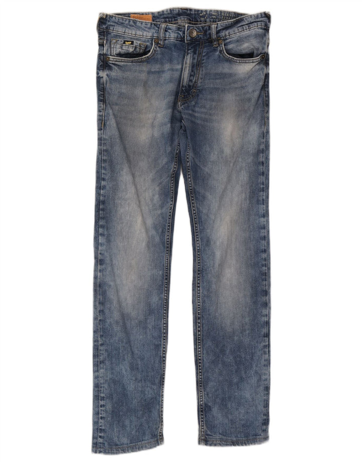 Gas Womens Straight Jeans W32 L30 Blue Cotton